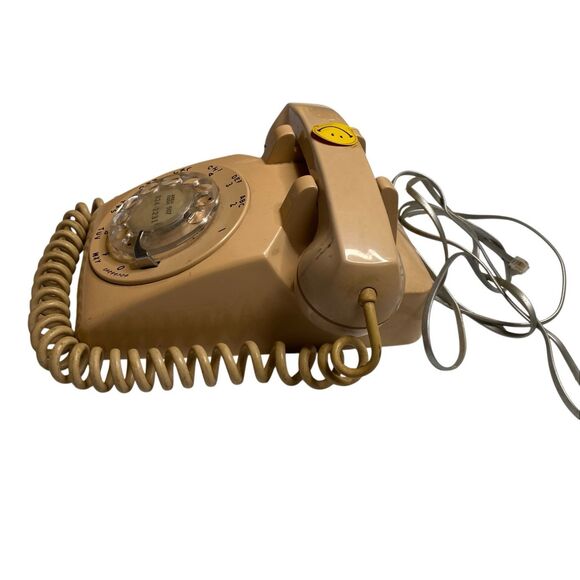 Stromberg Carlson Beige Rotary Dial Landline Telephone Vintage SC63 USA Phone - Picture 3 of 14